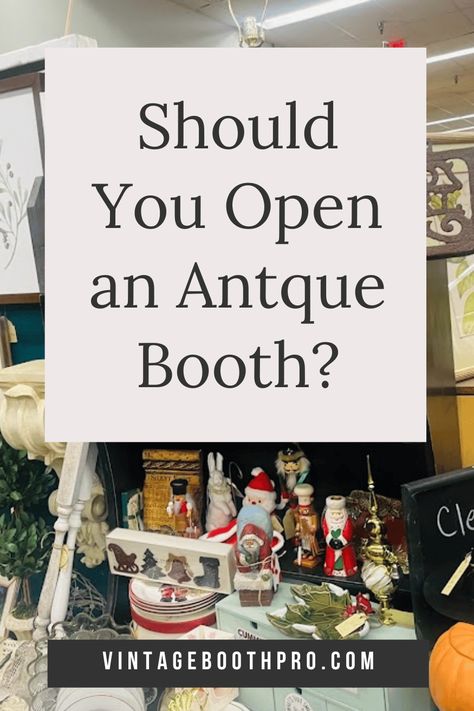 I stumbled into this antique mall booth business on a whim a few years ago. After selling online for several years, I wanted a local spot to sell my antiques and vintage finds, also I was excited about the idea of selling items without worrying about shipping.

While this business isn't the best fit for everyone, here are a few tips to understand if it is right for you. Antique Mall Booth Ideas, Antique Mall Booth, Vintage Booth, Antique Booth, Vendor Booth, Vintage Shopping, Booth Ideas, Antique Market, Shopping Tips