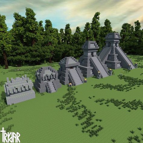 Trydar, Minecraft Architect on Instagram: “i decided to upgrade the jungle temple a few times and went in an aztec/mayan direction with it. what do you think? 🌴🤔 #minecraft…” Minecraft Aztec, Minecraft Jungle Ruins, Minecraft Jungle Nether Portal, Jungle Temple Minecraft, Minecraft Mayan Temple, Minecraft Space, Minecraft Temple, Minecraft Activities, Jungle Temple