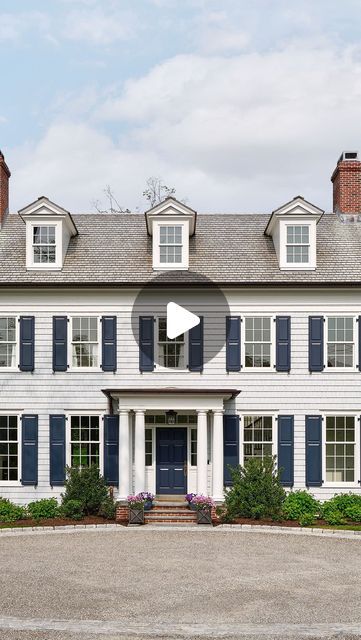 VanderHorn Architects on Instagram: "Our Rye Colonial home marries a charming traditional build with modern maximalist fun, with interior design by @henryandcodesign.

Builder: @Significanthomesllc

#colonialhouse #customhomes #interiodesign #architectsofinstagram #homedesign" Vanderhorn Architects, Modern Maximalist, Georgian Style Homes, Colonial Homes, Colonial Home, Colonial House, Rye, Custom Homes, Architects