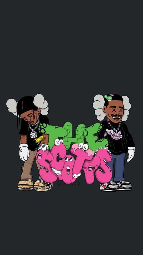 Wallpaper Kaws, Brian Donnelly, Gawx Art, The Scotts, Kaws Iphone Wallpaper, Arte Do Hip Hop, Travis Scott Wallpapers, Kaws Wallpaper, Arte Hip Hop