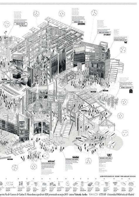 Collage Architecture, Axonometric Drawing, Architecture Presentation Board, Architecture Panel, Architecture Board, Architecture Collage, Concept Diagram, Architecture Graphics, Presentation Layout