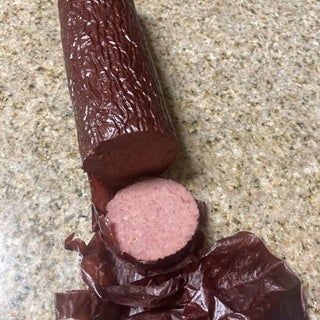 How To Make Deer Bologna, Venison Bologna Recipes, Deer Snack Sticks Recipe, Trail Bologna Recipe, Deer Bologna Recipe, Deer Sausage Recipe, Bologna Sausage, Venison Snack Stick Recipe, Beef Snack Stick Recipe