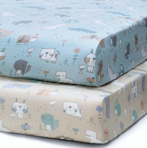 PRICES MAY VARY. 【100% Muslin Cotton】The fitted crib sheet neutral is made from 100% muslin cotton, the double-layer gauze muslin fabric stays soft and breathable while keeping your little one warm and cuddly all night long, ideal for your baby's delicate skin. 【Cute Animal Pattern】Our two-pack baby crib sheets provide a cream white fabric with cute animal friends print with deer, bunny, bears and a grey one with simple stars and moons. They are perfect nursery decor options as newborn essectial Cute Animal Friends, Perfect Nursery, Baby Crib Sheets, Fitted Crib Sheet, Muslin Fabric, Crib Mattress, Baby Crib, Animal Friends, Crib Sheets