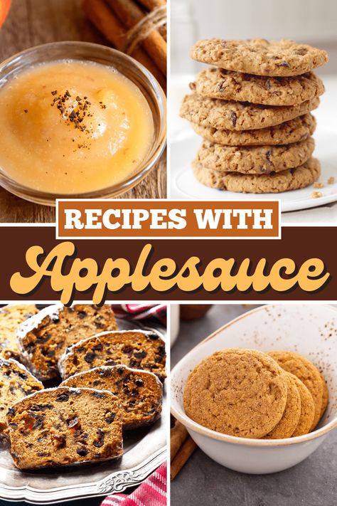 Applesauce Recipes Baking, Recipes With Unsweetened Applesauce, Recipes Using Applesauce, Recipes With Applesauce, Applesauce Brownies, Recipe Using Applesauce, Baking With Applesauce, Applesauce Cookies, Sugary Treats