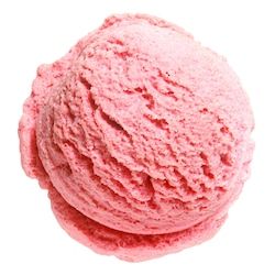 scoop of strawberry ice cream from top or top view isolated  on white background with clipping path Ice Cream Ball, Ice Cream Games, Pink Ice Cream, Ice Cream Packaging, Ice Cream Scoops, Instagram Theme Feed, No Way Out, Food Poster Design, Ice Cream Toppings