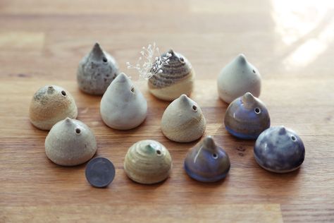 Tiny Ceramics, Mini Ceramics, Mini Pottery, Christmas Pottery, Miniature Pottery, Art Movements, Wheel Throwing, Incense Sticks Holder, Wheel Thrown Pottery