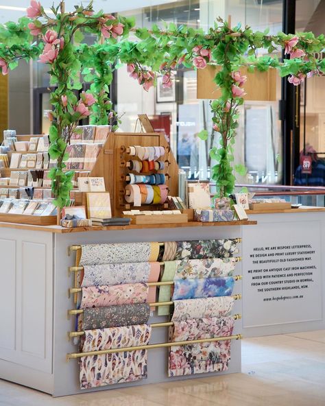 Stationery organisation inspo from our beautiful pop up store - Bespoke Letterpress - @bespokepress #stationeryaddict #letterpress Florist Shop Interior, Bespoke Letterpress, Letterpress Studio, Gift Shop Interiors, Gift Shop Displays, Flower Shop Interiors, Florist Studio, Flower Shop Decor, Flower Shop Design