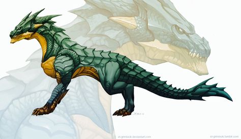 Earth dragon designed to dig in the ground Drake Dragon, Drake Art, Dragon Concept, Fantasy Beasts, Monster Concept Art, Dragon Pictures, Fantasy Monster, Dragon Artwork, Mythical Creatures Art