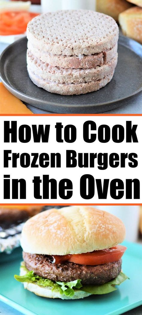 Best Way To Cook Frozen Hamburger Patties, How To Cook Frozen Burgers In Oven, Frozen Burgers In The Oven, Bake Frozen Hamburger Patties Oven, Baked Frozen Burger Patties, Baked Frozen Hamburger Patties, Frozen Hamburgers In The Oven, Oven Baked Turkey Burgers, Cook Burgers In Oven