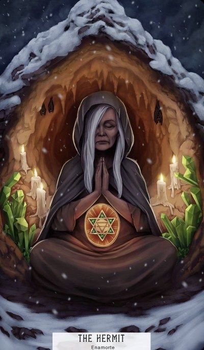 Hermit Mode, Tarot By Cecelia, The Hermit Tarot, The Magician Tarot, The Hermit, Tarot Major Arcana, Tarot Cards Art, Tarot Card Meanings, Minor Arcana