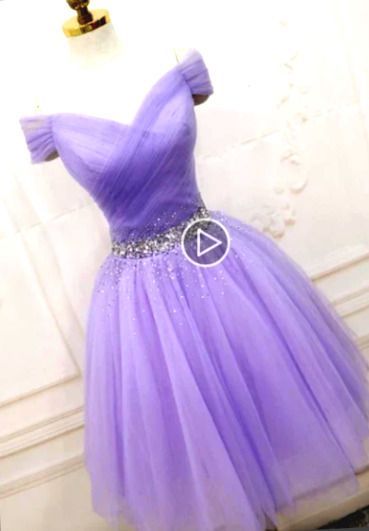 Lovely Light Purple -  #Light #Lovely #Purple Purple Homecoming Dress Short, Purple Prom Dress Short, Prom Dresses Off The Shoulder, Lavender Prom Dresses, Purple Homecoming Dress, White Mini Dress Graduation, Hoco Dresses Tight, Mini Homecoming Dresses, Hoco Dresses Short