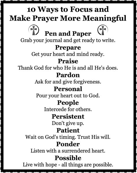 10 Ways to Focus and Make Prayer More Meaningful Ways To Focus, Counting My Blessings, Fast And Pray, My Blessings, Prayer And Fasting, Bible Study Notebook, Bible Study Verses, Prayer Verses, Prayer Scriptures