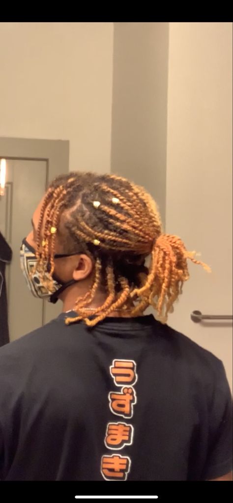 Locs In A Ponytail Men, Ponytail Men, Faux Locs Long, Mens Twists, Man Ponytail, Mens Twists Hairstyles, Boy Braids, Afro Hairstyles Men, Braid Styles For Men