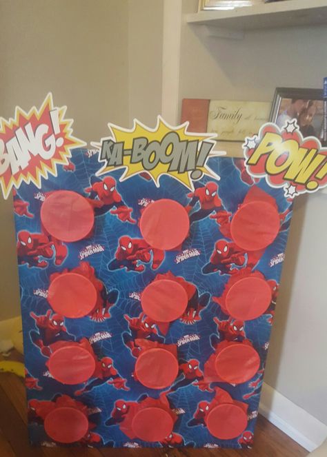 Spiderman Birthday Party Games, Birthday Party Games Ideas, Spiderman Theme Party, Party Games Ideas, Spiderman Birthday Party Decorations, Marvel Birthday Party, Aesthetic Homecoming, Avenger Birthday Party, Spiderman Birthday Party