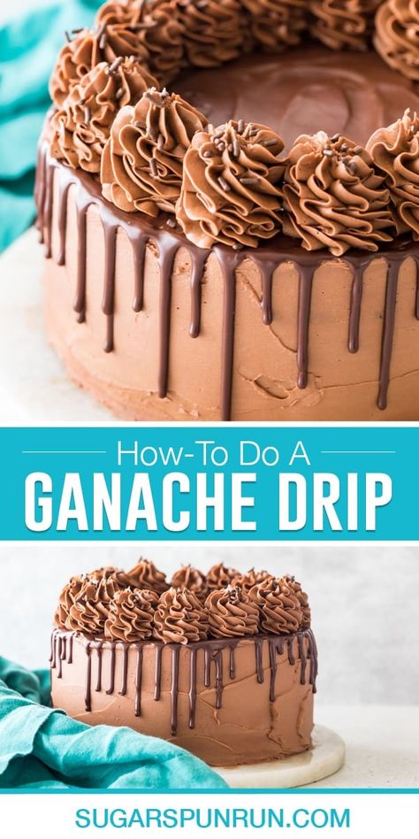 While it may look complicated, adding a chocolate drip to your cake is actually SO simple! Today I'll be walking you through the process using my favorite ganache drip recipe. Includes a how-to video! Chocolate Cake Drizzle Icing, How To Make Chocolate Drizzle On Cake, Chocolate Icing Designs, Ganache Drip Cake Tutorial, Cake With Ganache Topping, Easy Cake Decorating Chocolate, Drip Ganache Recipe, How To Drizzle Icing On A Cake, How To Decorate Chocolate Cake