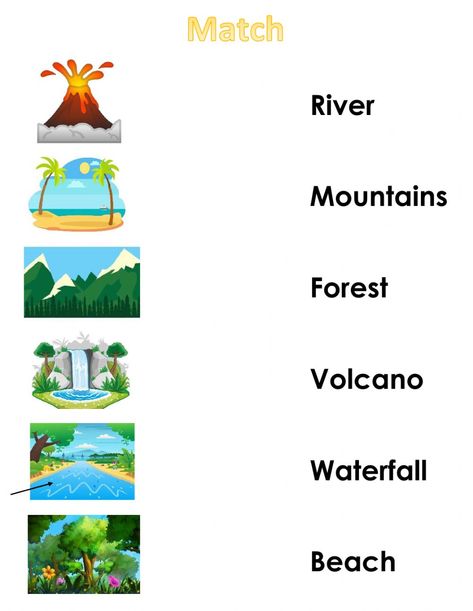 Landform Worksheet, Nature Worksheets For Kids, Natural Resources Worksheet, Culture Worksheet, Nature Worksheets, Fun Science Worksheets, Nature Worksheet, Geography Worksheets, Kindergarten Social Studies