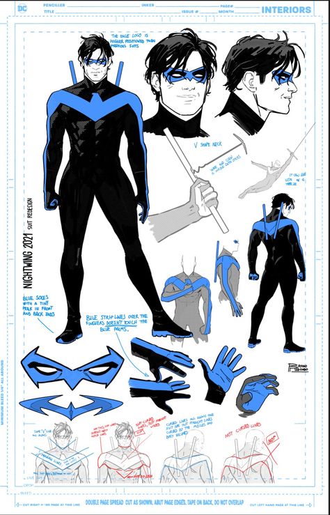 Night Wing Cosplay, Nightwing Concept Art, Nightwing Reference, Nightwing Comic Art, Nightwing Drawing, Nightwing Fanart, Batfam Art, Superhero Reference, Nightwing Comic