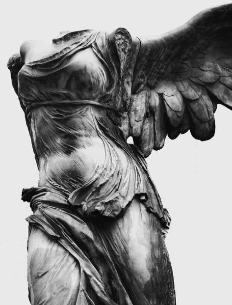 BLOWN AWAY Winged Victory Of Samothrace, Winged Victory, Ancient Greek Sculpture, Roman Statue, Classic Sculpture, Greek Statues, Ancient Greek Art, Angel Statue, Roman Sculpture