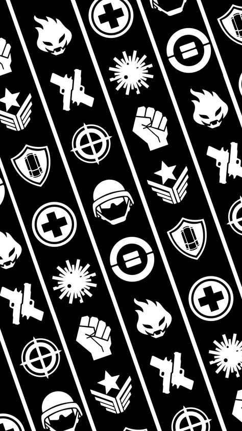 All's perks from Killing Floor 2 Wallpaper black and white