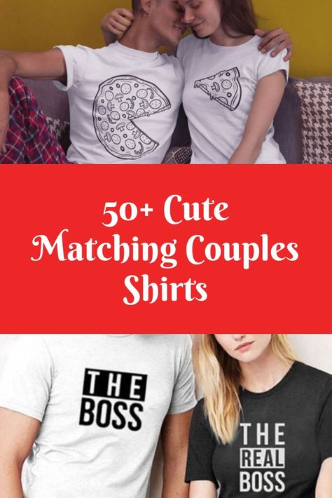 Couples Tshirts Ideas, T Shirts For Couples, Cute Matching Shirts For Couples, Couple T Shirts Matching, Couples T Shirts, T Shirt For Couples, Couples Tee Shirts Ideas, Couple Shirts Ideas, Couples Matching Shirts