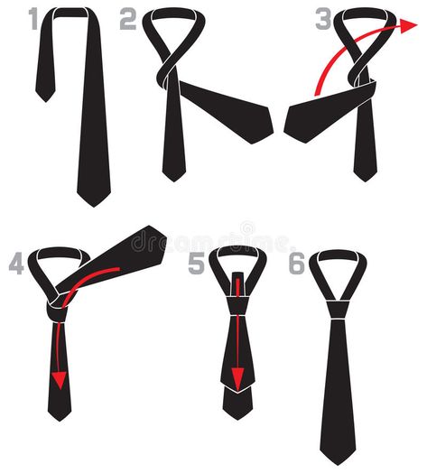 Knot Instructions, Cool Tie Knots, Four In Hand Knot, Tie Knots Men, Tie Knot Styles, Simpul Dasi, Tie A Necktie, Make A Tie, Neck Tie Knots