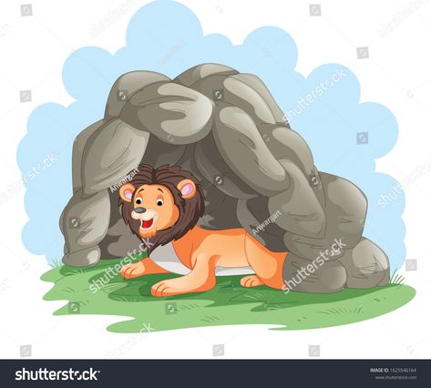 Lion Sitting, Find Illustration, Lion And The Mouse, Lions Den, Lion Vector, Books Art, Car Illustration, School Books, Home Pictures