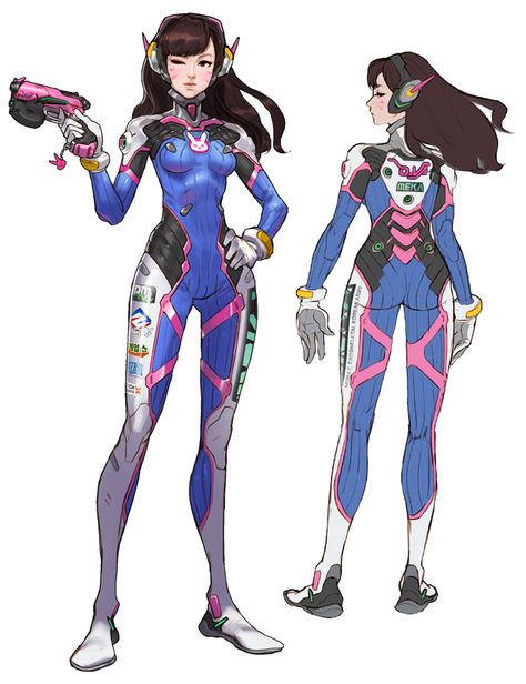 D.va Art, D.va Overwatch, Overwatch Fan Art, Male Character, 5 Anime, Hero Costumes, 영감을 주는 캐릭터, Female Character Design, Character Design References