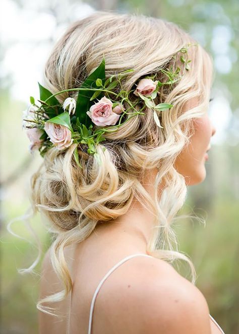 Need some wedding hair inspiration? Start here. Romantic Bridal Updos, Woodland Wedding Inspiration, Bridal Braids, Romantic Wedding Hair, Flowers In Her Hair, Best Wedding Hairstyles, Long Hair Wedding Styles, Hair Guide, Bridal Updo