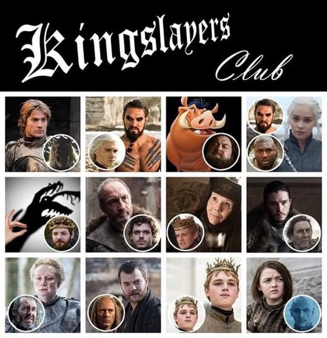 Kingslayer Club! King Robert Baratheon, Game Of Thrones Tv, Getting Dumped, Game Of Thrones Funny, Cersei Lannister, Gra O Tron, Tyrion Lannister, Valar Morghulis, Game Of Thrones Houses