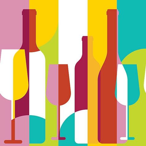 Curtains Colorful, Cubism Art, Wine Poster, Modern Party, Bathroom Decor Sets, Wine Art, Affinity Designer, Rubber Mat, Dog Feeding