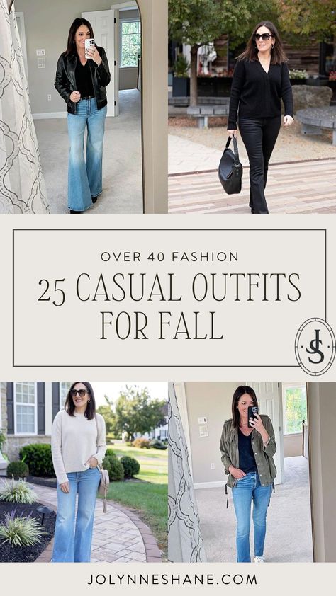 If you are looking for outfit inspirations to try this fall 2024, look no further. Jo-Lynne Shane is sharing 25 casual outfit ideas to try this fall. Follow for more autumn fashion, advanced style and seasonal fashion for women over 40. Over 40 Outfits Fall, Casual Fall Outfits With Jeans, Fall Outfits Casual 2024, Fall Fashion 2024 Women Casual, Weekend Outfits For Women Fall, Casual Outfits Fall 2024, Casual Fall Women’s Fashion 2024, Fall Day Outfit Casual, 2024 Autumn Outfits Casual