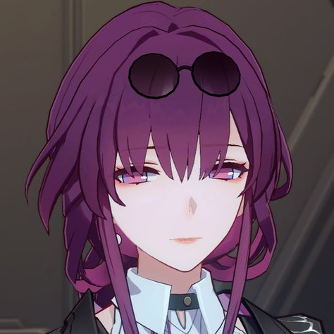 kafka icon ♡ #hsr / #honkaistarrail Kafka Icon, Honkai Star Rail, Star Rail, Purple Hair, Anime Character, Tags, Purple, Anime, Hair