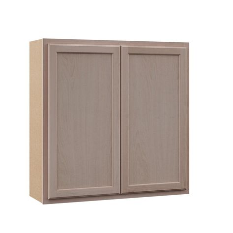 Unbranded Hampton Assembled 36x36x12 in. Wall Cabinet in Unfinished Beech-KW3636-UF - The Home Depot Hip Roof Garage, In Wall Cabinet, Wood Door Frame, Brick Floors, Laundry Room Garage, Unfinished Cabinets, Rustic Brick, Framed Cabinet, Stock Cabinets