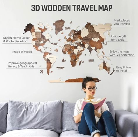 Modern Farmhouse Fall Decor, Thanksgiving Wall Decor, Rustic Interior Style, Thanksgiving Wall Art, Wooden World Map, World Map Wall Decor, Wood World Map, Boston City, Interior Minimalista