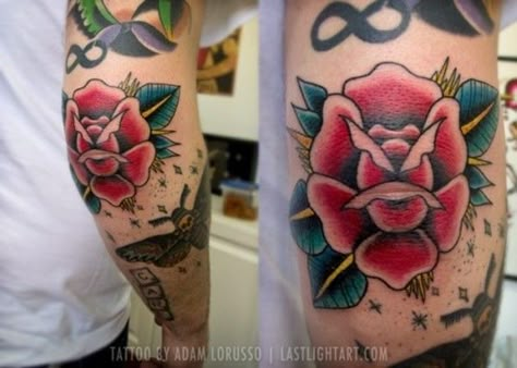 150 Attractive Elbow Tattoos for Men and Women nice  Check more at http://fabulousdesign.net/elbow-tattoos/ Rose Elbow Tattoos For Women, Rose Elbow Tattoo, Traditional Tattoo Elbow, Tattoo Elbow, Skulls Tattoo, Piercing Inspiration, Elbow Tattoo, Flower Tattoo Meanings, Flower Tattoo Drawings