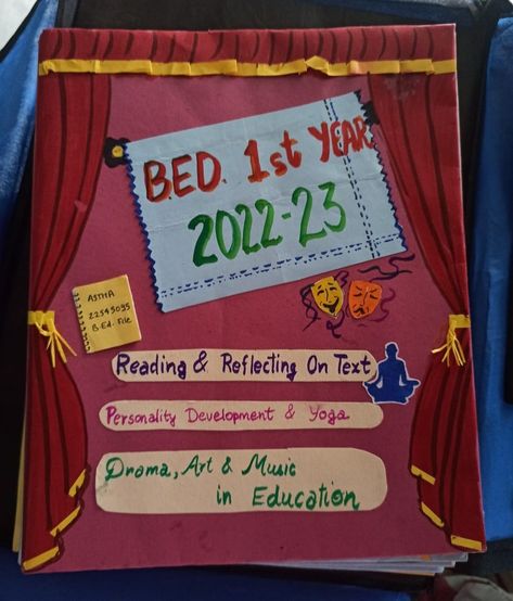 Front cover B.Ed. first year practical file.
Front cover decorations idea Drama And Art In Education File, File Decoration, Art Education Projects, Childrens Art Projects, File Decoration Ideas, Spelling And Handwriting, Reading Projects, Art And Music, Mandala Art Lesson