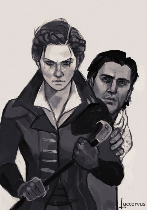 [ACS] Evie Frye & Henry Green Evie Frye X Henry Green, Evie Frye And Henry Green, Evie Frye Fan Art, Jacob And Evie Frye, Frye Twins, Evie Frye, Ac Syndicate, Henry Green, Jacob Frye