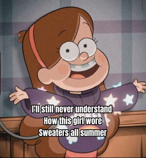 #mabel #mabelpines #gravity_falls #fyp #summer #sweater #crazy All Of Mabels Sweaters, Gravity Falls All Characters, Gravity Falls In Real Life, Gravity Falls Pfp Aesthetic, Mabel Pines Inspired Outfits, Dipper Pines Headcanons, Gravity Falls Sweater, Melody Gravity Falls, Gravity Falls Memes Hilarious