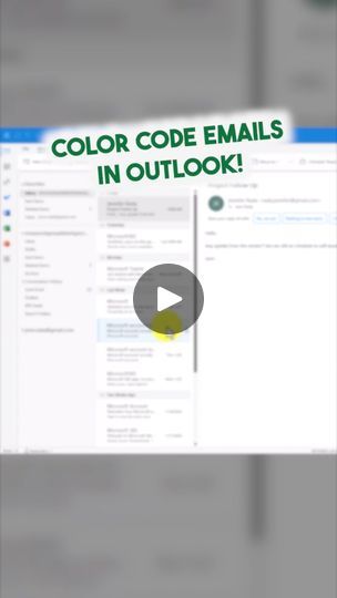 59K views · 290 reactions | Color code emails in Outlook ✉️ | Miss Excel | Gaullin · Op Opa Outlook Calendar Color Coding, Calendar Color Coding, Outlook Hacks, Outlook Calendar, Microsoft Excel Tutorial, Computer Hacks, Computer Shortcuts, Lean Six Sigma, Six Sigma