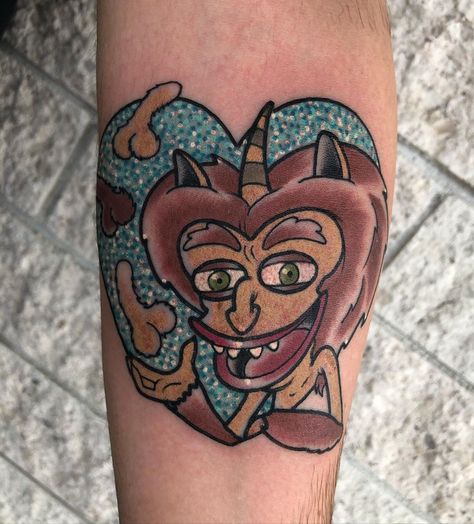 Big Mouth Tattoo Ideas, Disney Traditional Tattoo, Big Mouth Tattoo, Mouth Tattoo, Mickey And Ian, Hand Drawings, Big Mouth, Traditional Tattoo, Tattoos And Piercings