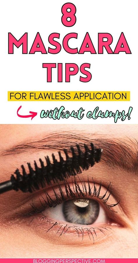 Best Smudge Proof Mascara, Mascara Routine, Smudge Proof Mascara, Hacks Makeup, Apply Mascara, Mascara Application, Eyelash Tips, Great Lash, Beautiful Eyebrows