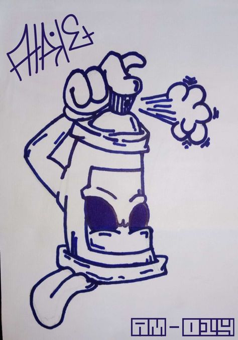 Graffiti, doodles, spray, crazy spray, Graffiti doodles, Graffiti Characters Easy, Graffiti Spray Can Drawing, Spray Paint Can Drawing, Easy Graffiti Art, Graffiti Doodles Easy, Graffiti Can, Graffiti Spray Can, Graffiti Drawings, Easy Graffiti