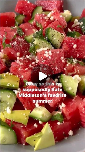 Well+Good Eats on Instagram: "Kate Middleton's all-time favorite summer salad recipe happens to be loaded with tons of anti-inflammatory, gut-healthy ingredients. 🍉🥑🥒 This dish is seriously hydrating, which makes it perfect to eat for the remainder of this very hot summer. Head to the link in our bio to get @kalejunkie's recipe! #wellandgoodeats #iamwellandgood 🎥:@kalejunkie" Well And Good, Summer Salad Recipes, Healthy Ingredients, Summer Salad, Healthy Ingredient, Summer Salads, Salad Recipe, Hot Summer, Good Eats