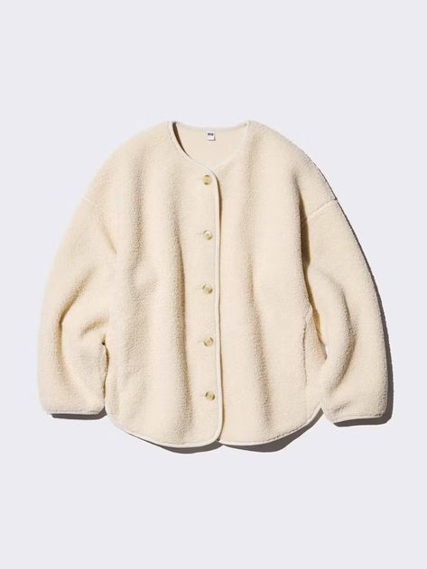 Just In - Collagerie Cardigan Uniqlo, Fleece Cardigan, Cap Fashion, Uniqlo Women, Oversized Cardigan, Styling Ideas, Lingerie Sleepwear, Overall Shorts, Swimwear Tops