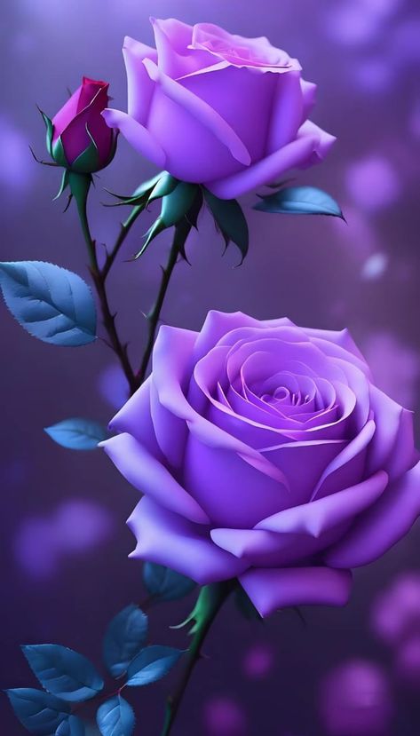 Wallpaper Mawar, Flowers Phone Wallpaper, Purple Roses Wallpaper, Purple Flowers Wallpaper, Rose Flower Pictures, Beautiful Flowers Images, Rose Flower Wallpaper, Beautiful Flowers Photography, Flowers Images