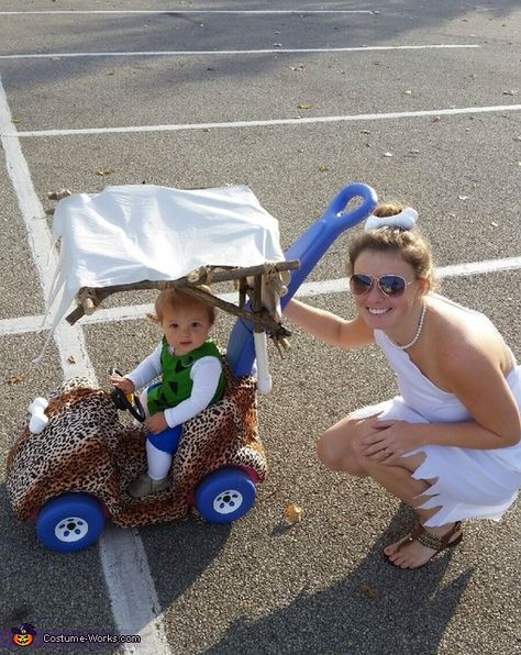 Wilma And Pebbles Costume, Bambam Halloween Costume, Pebbles Halloween Costume, Pebbles And Bam Bam Costumes, Wilma Costume, Pebbles Flintstone Halloween Costume, Mother Daughter Costumes, Flintstones Halloween Costumes, Bam Bam Costume