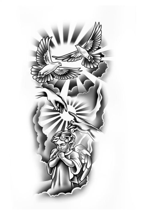 Angel Tattoo Men Bicep, Tätoo Arm Man, Half Shoulder Tattoo Men, Forearm Tattoos Men Stencil, Shoulder Tattoo Men Ideas Design Stencil, Bird Stencil Tattoo, Upper Sleeve Tattoos For Guys, Shoulder Sleeve Tattoo Men, Men’s Shoulder Tattoo Ideas