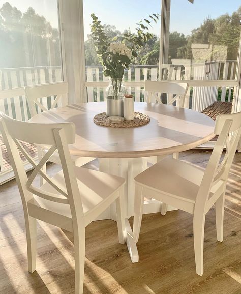 Ingolf Chair, Ikea Australia, Future Apartment, White Stain, Table Makeover, Sitting Room, Rustic Dining Table, Nook, Outdoor Table