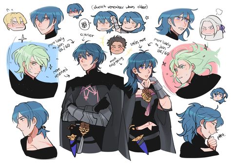 Fe3h Oc, Byleth Twins, Fe3h Byleth, Fe3h Fanart, Fire Emblem Games, Fire Emblem Characters, Fire Emblem Fates, Fire Emblem Heroes, Blue Lion