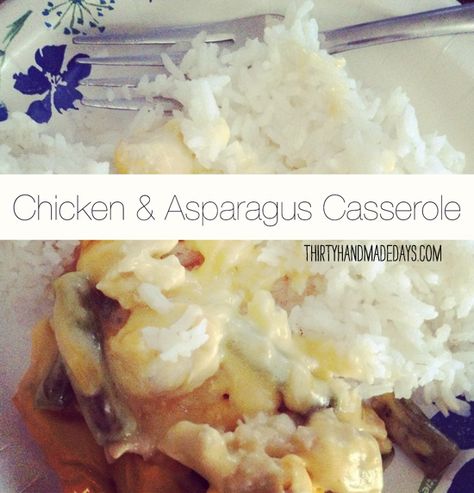 Chicken nummies Chicken Asparagus Casserole, Rice And Asparagus, Chicken And Eggplant, Cheesy Asparagus, Asparagus Chicken, Asparagus Casserole, Chicken And Asparagus, Recipes With Enchilada Sauce, Recipe Using Chicken